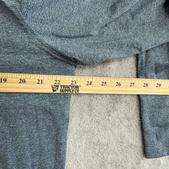 NEW Gerry Men's L Long Sleeve 1/4 Zip Pullover Mock neck Sweatshirt Blend Blue - Picture 4 of 9